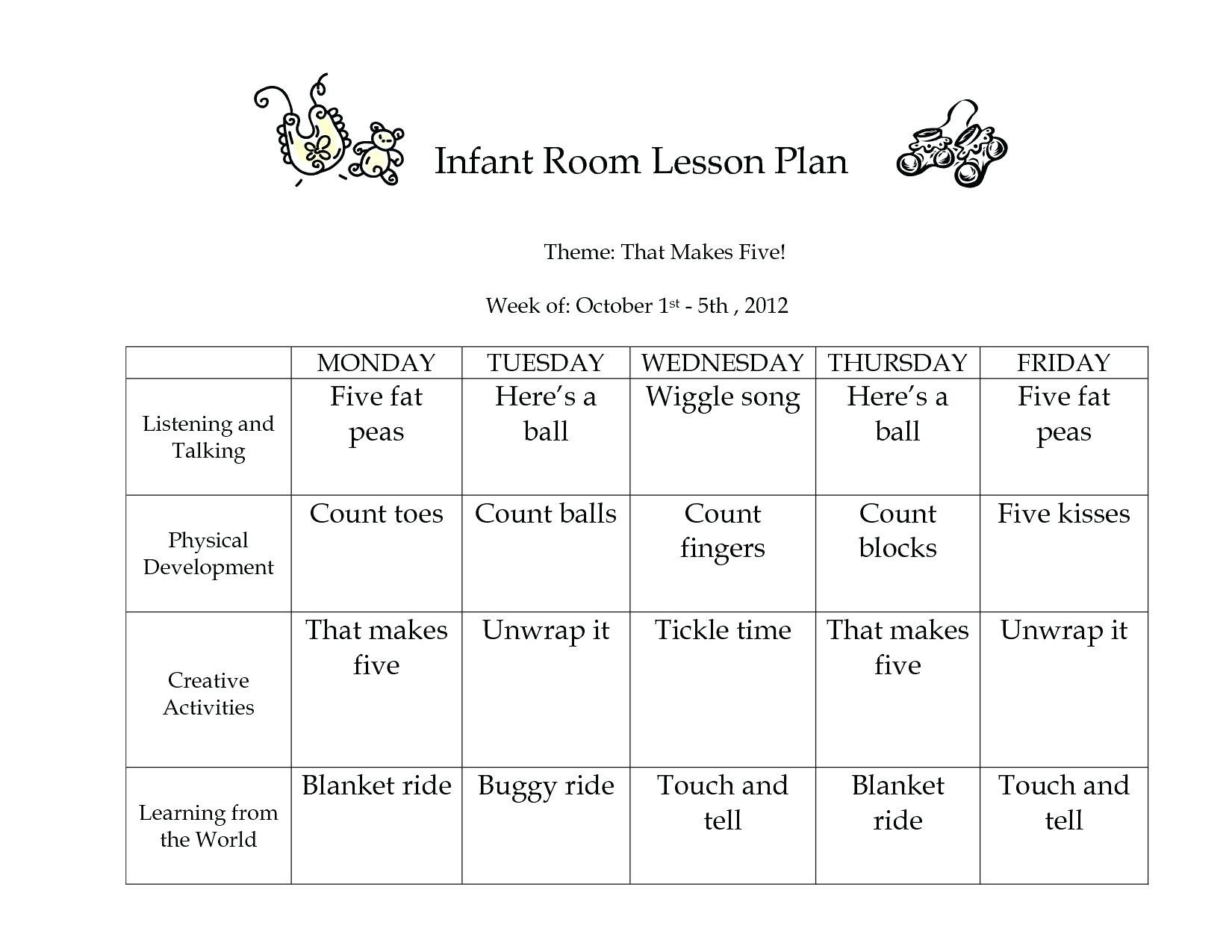 041 Lesson Plans Templates For Toddlers Plan Weekly Fresh