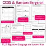 10 "harrison Bergeron" Ccss Skills Pages | Tpt | Harrison