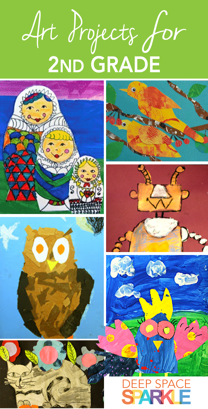 100 Art Projects For Second Grade Students. Project Ideas