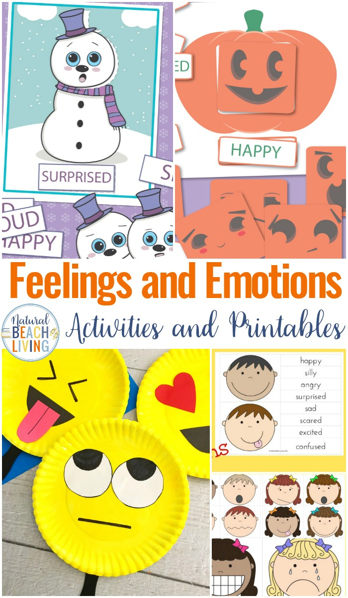 12+ Preschool Emotions Printables - Feelings Cards - Natural