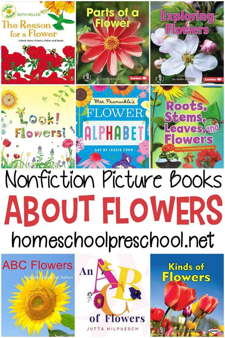 15 Nonfiction Books About Flowers For Preschoolers