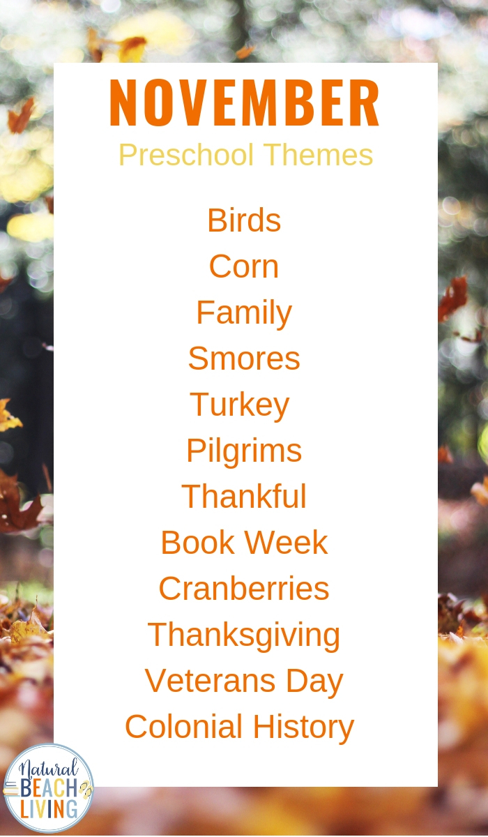 15+ November Preschool Themes With Lesson Plans And