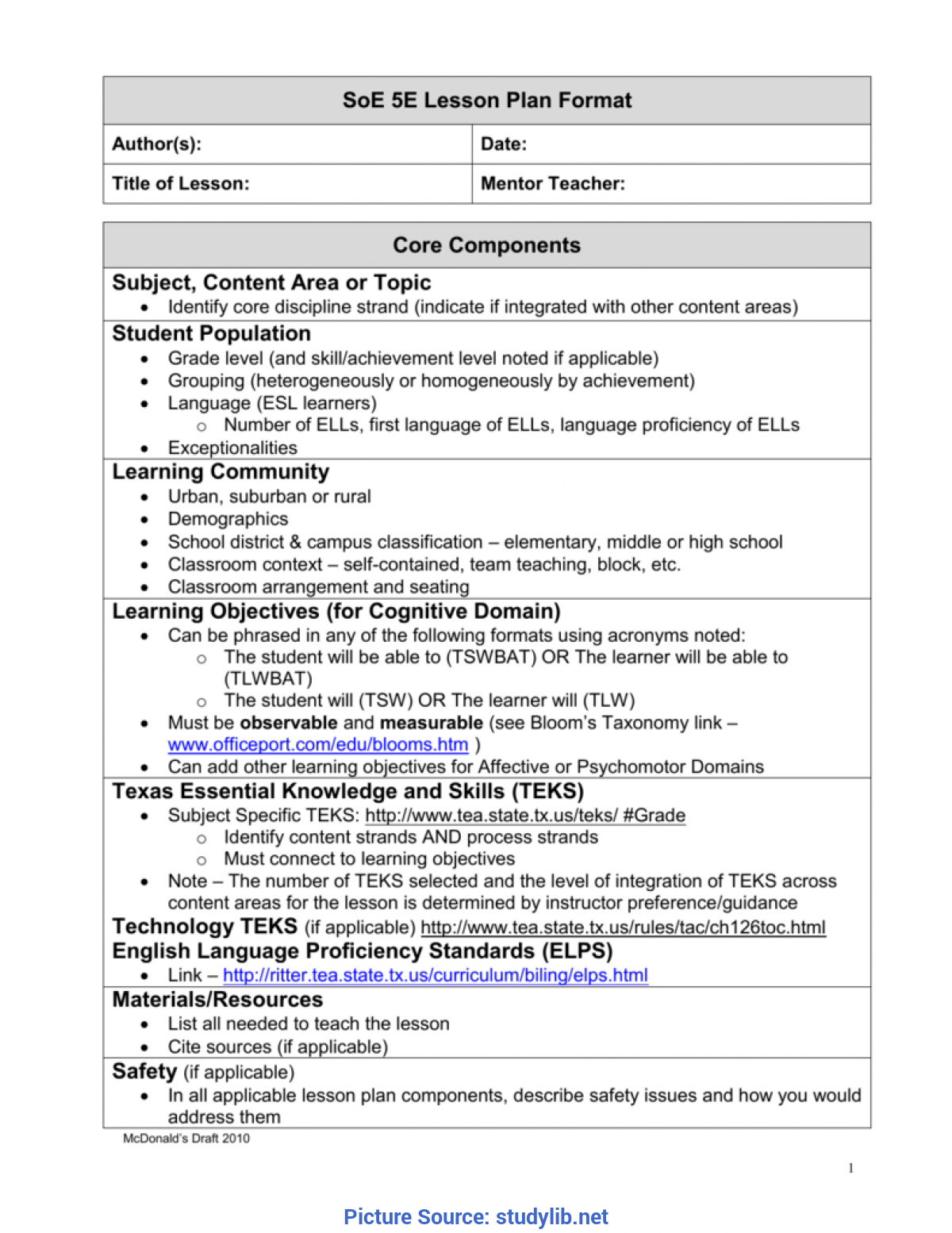 1St Grade Science Lesson Plans Plan Ladies Physical For 2Nd