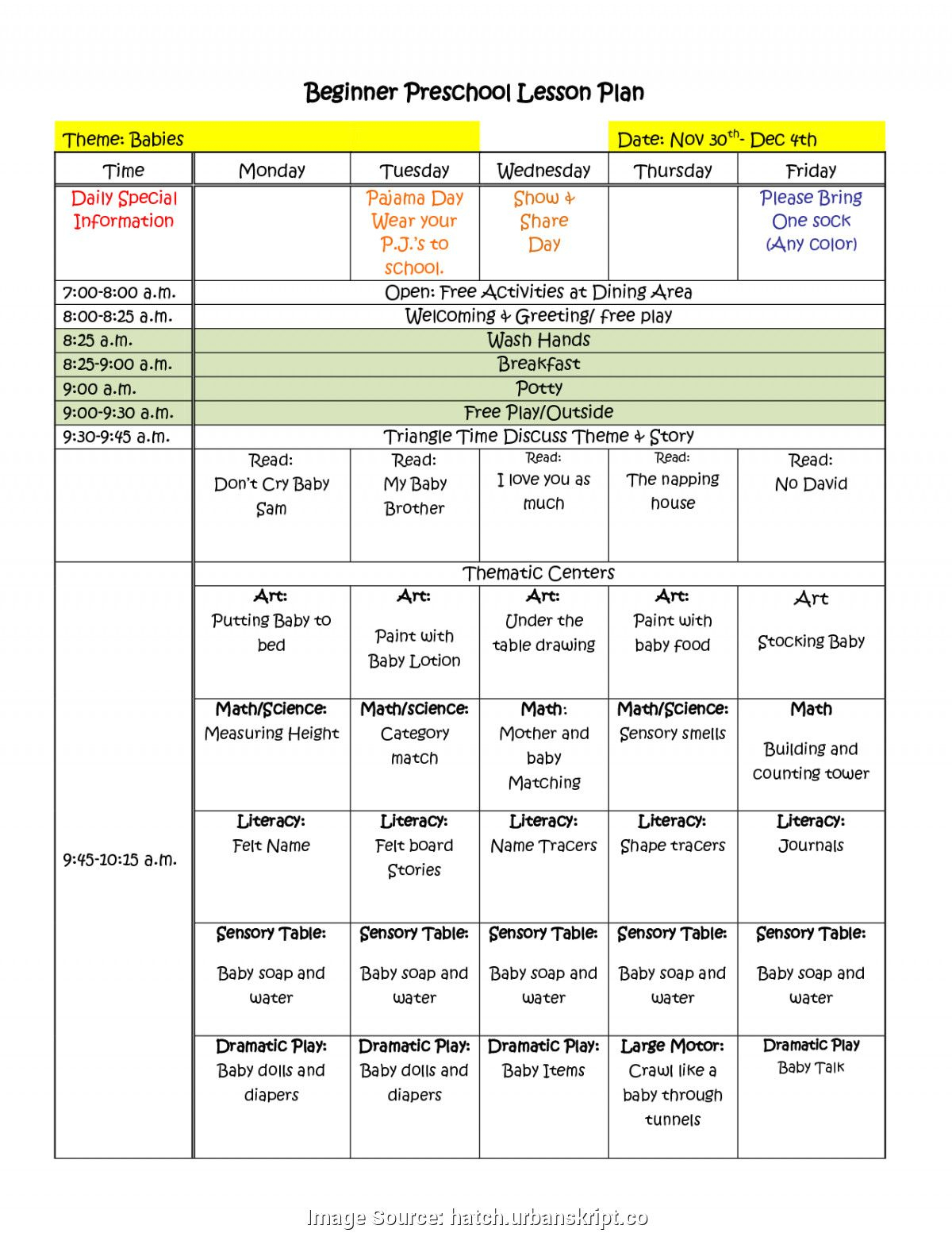 20 Vpk Lesson Plan Template In 2020 | Preschool Lesson Plan