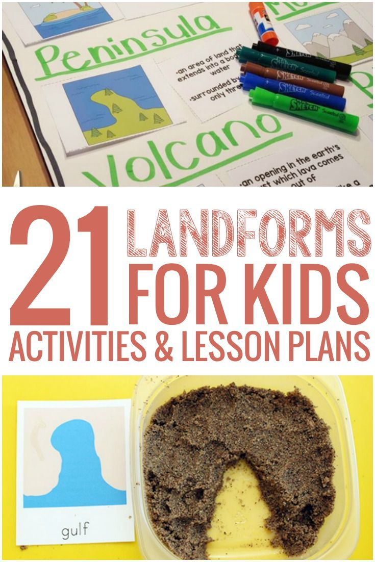 21 Landforms For Kids Activities And Lesson Plans | Teaching