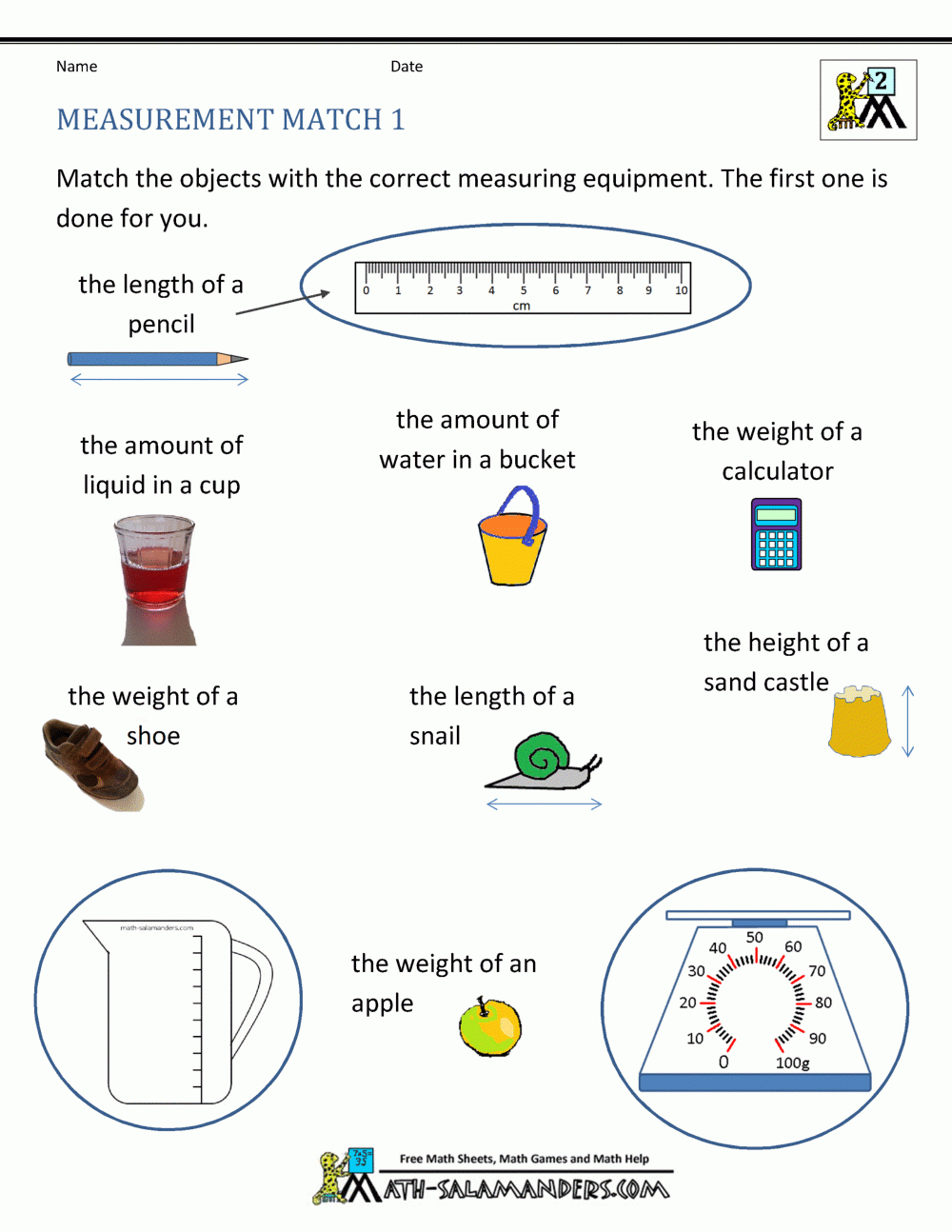 2Nd Grade Measurement Worksheets