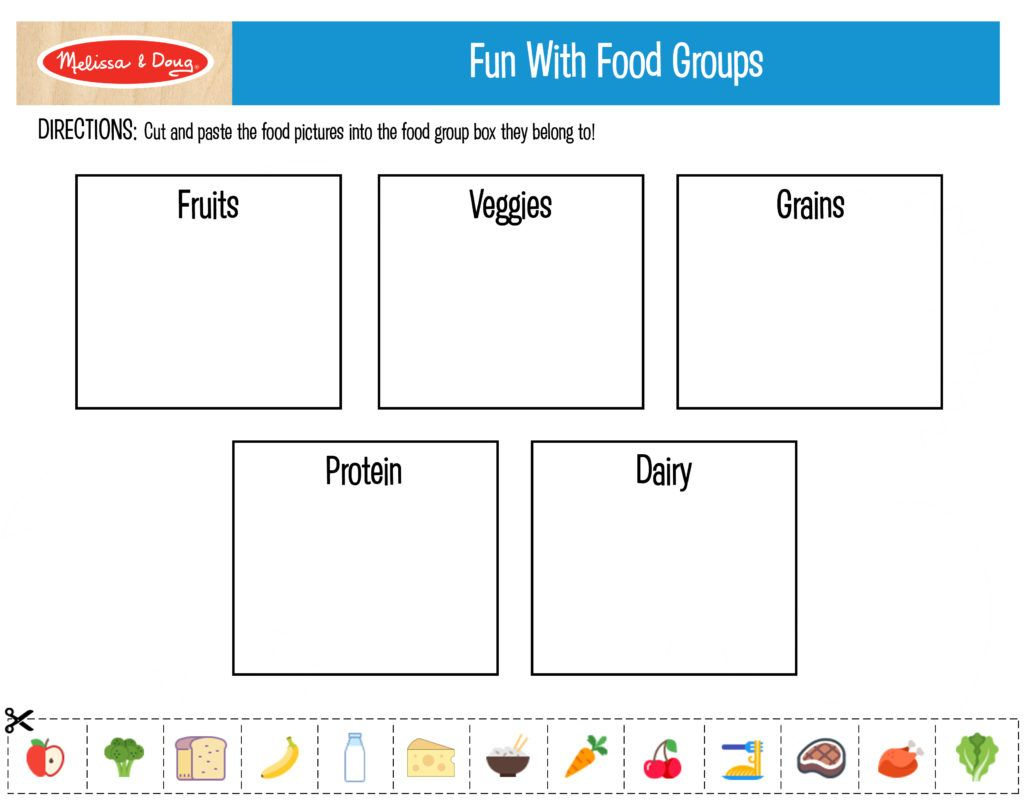 3 Free Printables For Kids Nutrition Activities! | Kids