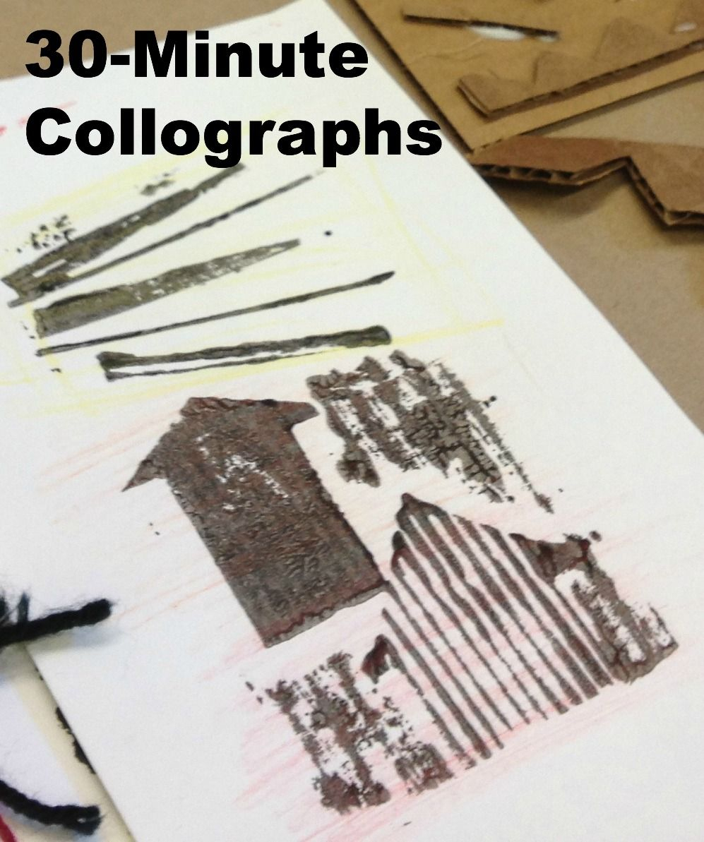 30 Minute Collograph Lesson Plan From San Diego&amp;#039;s New