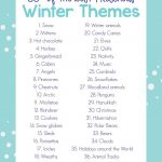 35+ Winter Preschool Themes And Lesson Plans | Lesson Plans