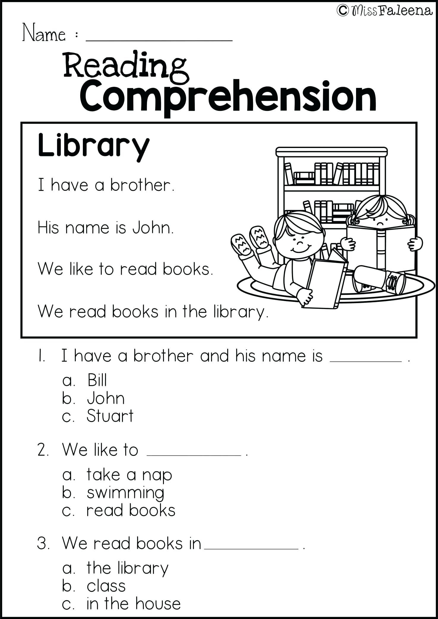 38 Innovative Reading Comprehension Worksheets Design Ideas