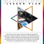 3D Printing Lesson Plan | Lesson Plans, 3D Printing, How To Plan