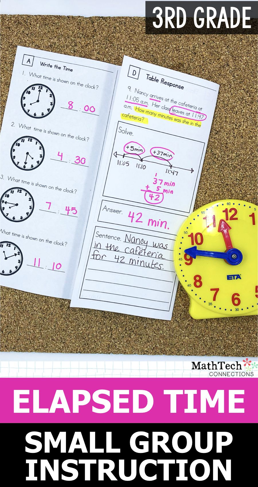 3Rd Grade Area, Perimeter, Time, And More - 3.md.1 - 3.md.8