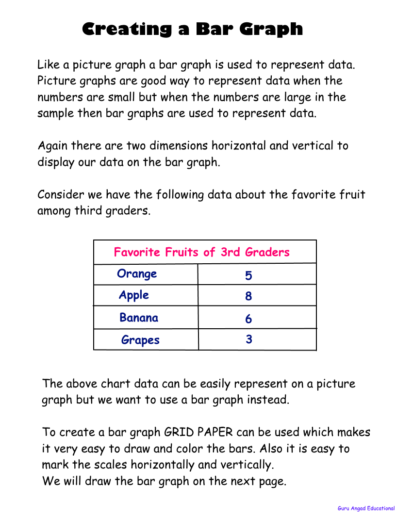 3Rd Grade Math - Creating A Basic Bar Graph — Steemit