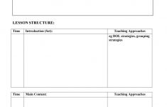 Elementary Lesson Plan Template Common Core