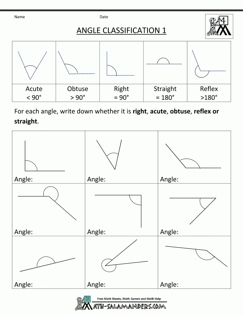 4Th Grade Geometry | Geometry Worksheets, Math Geometry