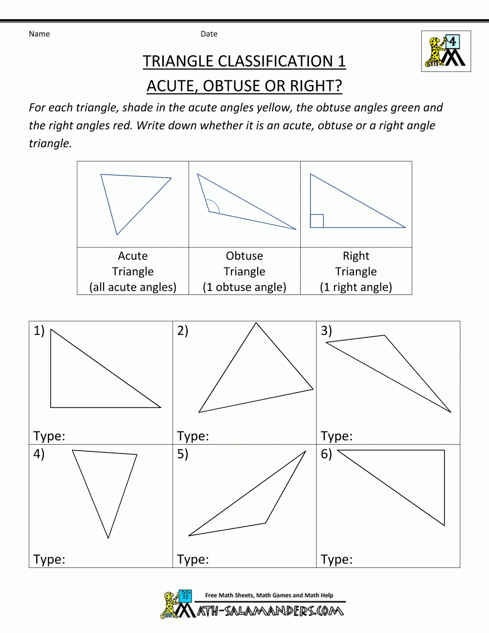 4Th Grade Geometry | Geometry Worksheets