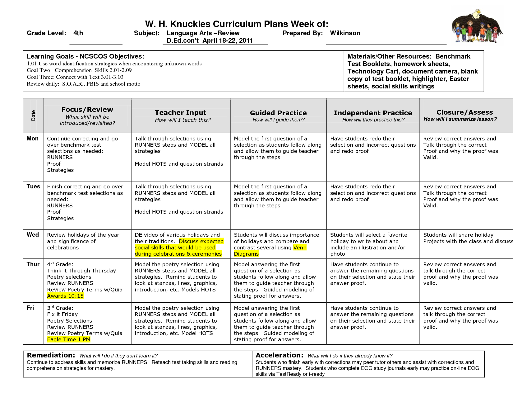 4Th Grade Homework Sheets | Fourth Grade Lesson Plans | How