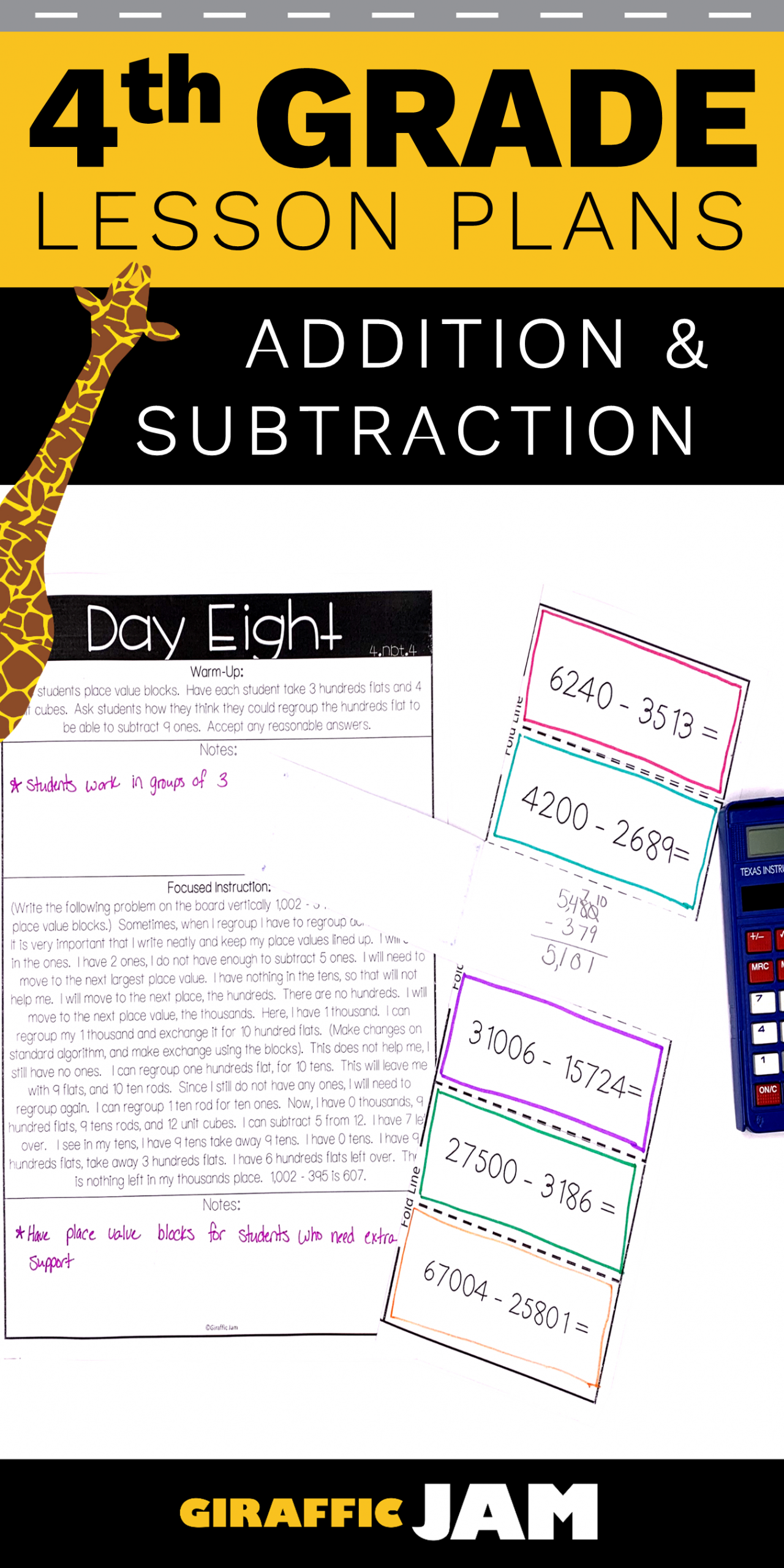 4Th Grade Math Addition And Subtraction Lesson Plans | Math