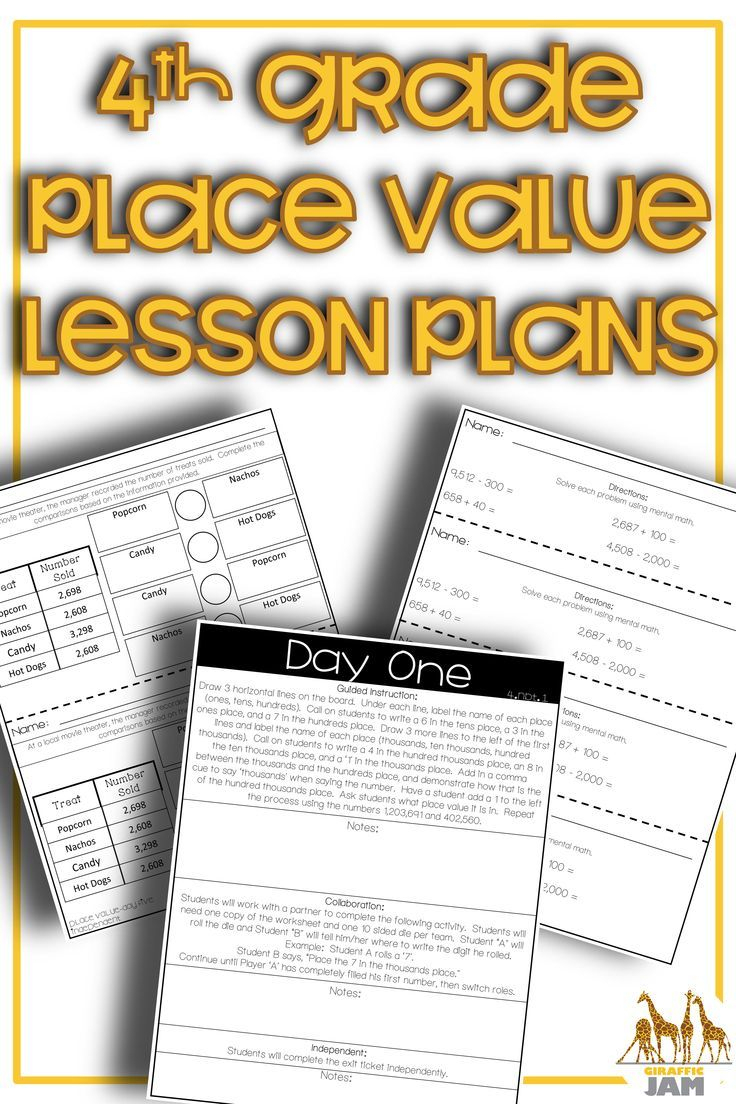 4Th Grade Math Place Value Lesson Plans | 4Th Grade Math