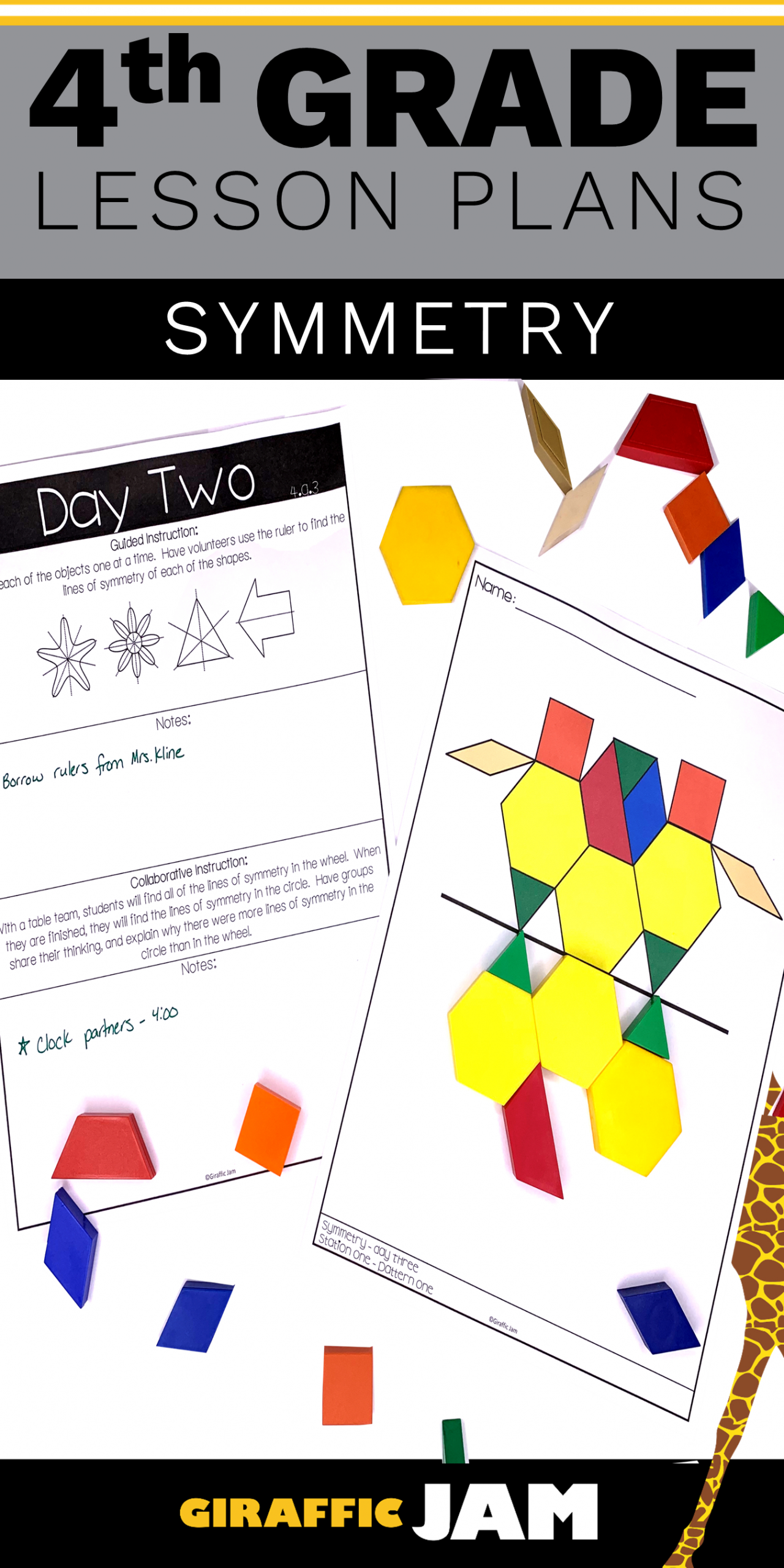 4Th Grade Math Symmetry Lesson Plans - Guided Release Of