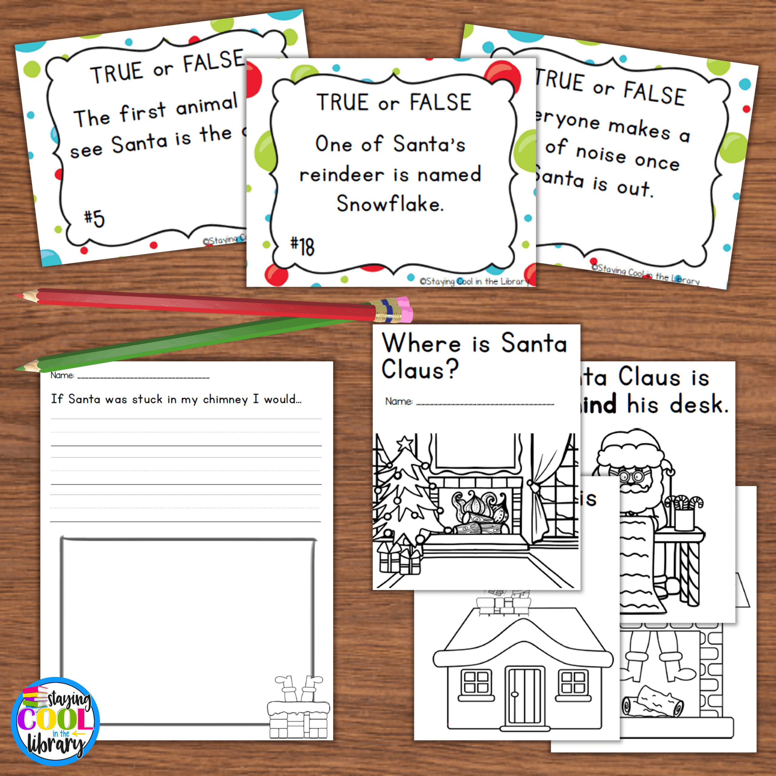 5 Free Downloadable Christmas Lesson Plans! - Staying Cool