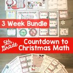 5Th Grade Christmas Math Activities: 3 Week Bundle
