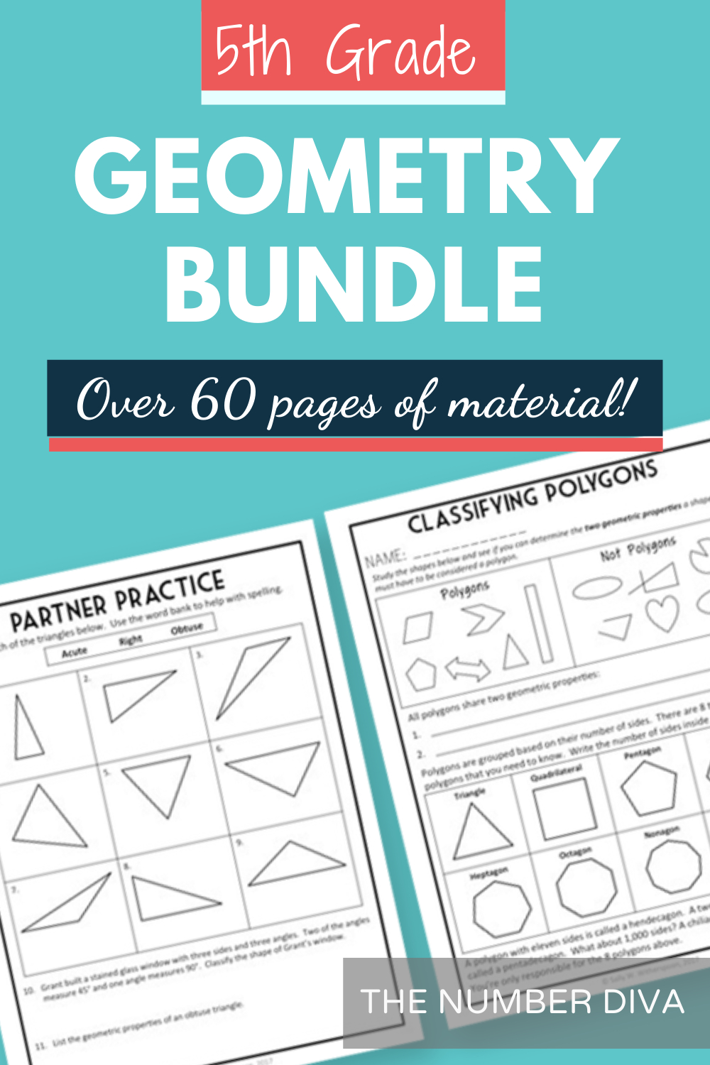 5Th Grade Geometry Bundle, 8-Day 5Th Grade Geometry Unit In