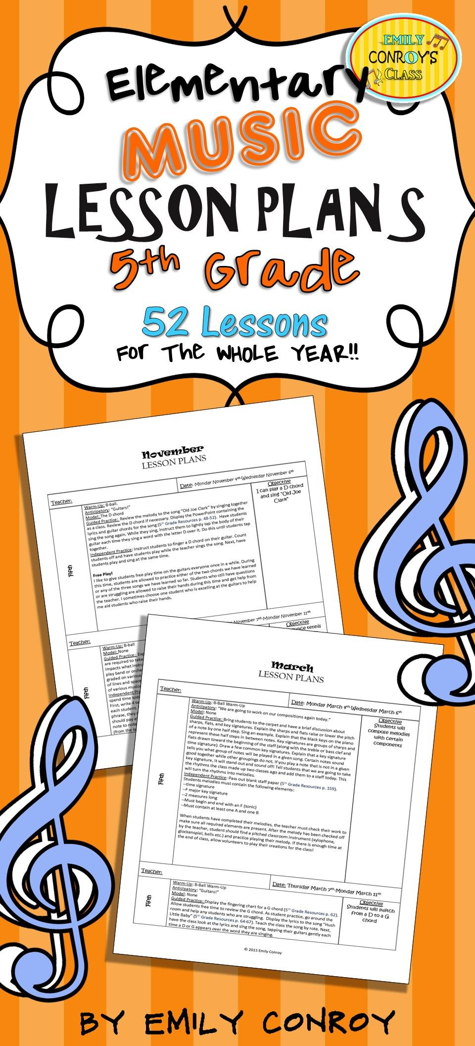 5Th Grade Music Lesson Plans (Set #1) | Music Lesson Plans