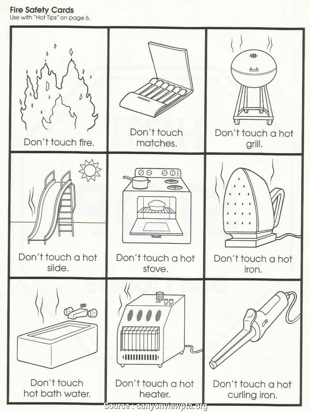 6 Practical Safety Lesson Plans Kindergarten Images Label