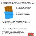 6Th Grade Surface Area Activities : Chocolate Math — Mashup Math
