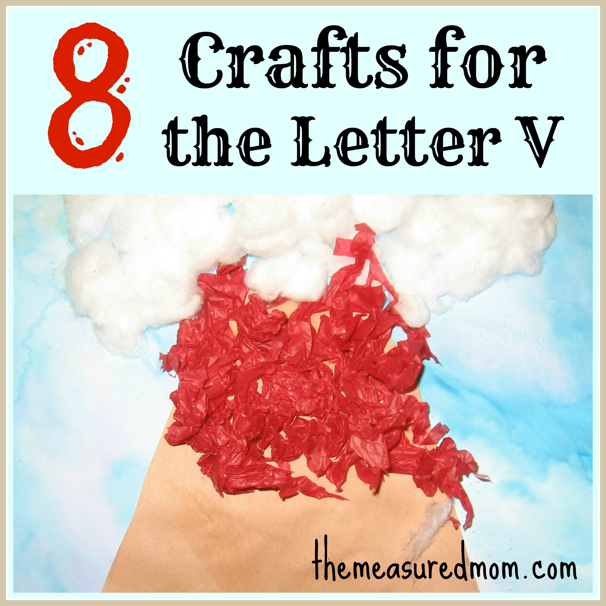 8 Crafts For Letter V - The Measured Mom