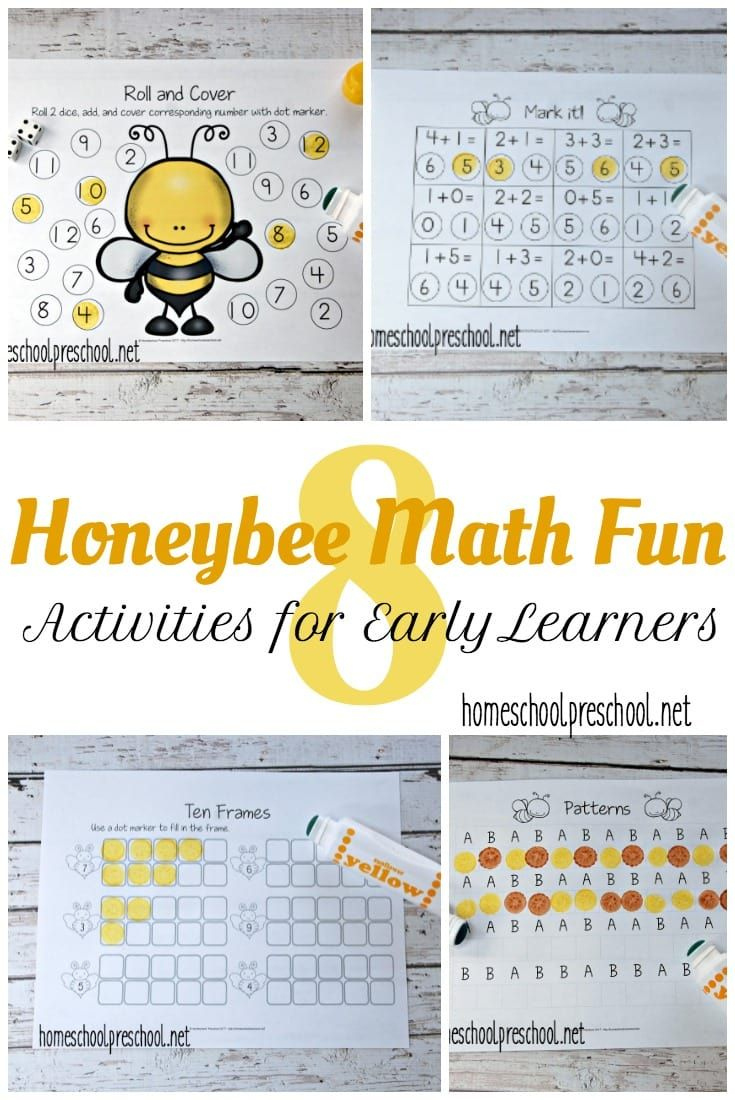 8 Honey Bee-Themed Math Activities For Preschoolers