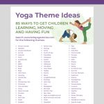 85 Fun And Engaging Yoga Themes For Kids (Printable Poster