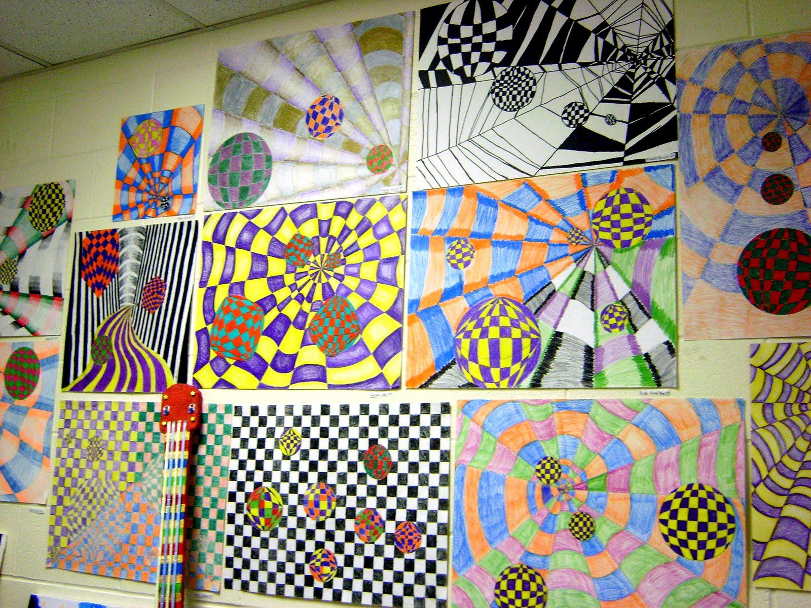 8Th Grade Op Art | Elementary Art, Middle School Art, School