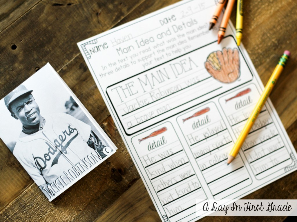 A Day In First Grade | Quick! Grab A Lesson– Jackie Robinson