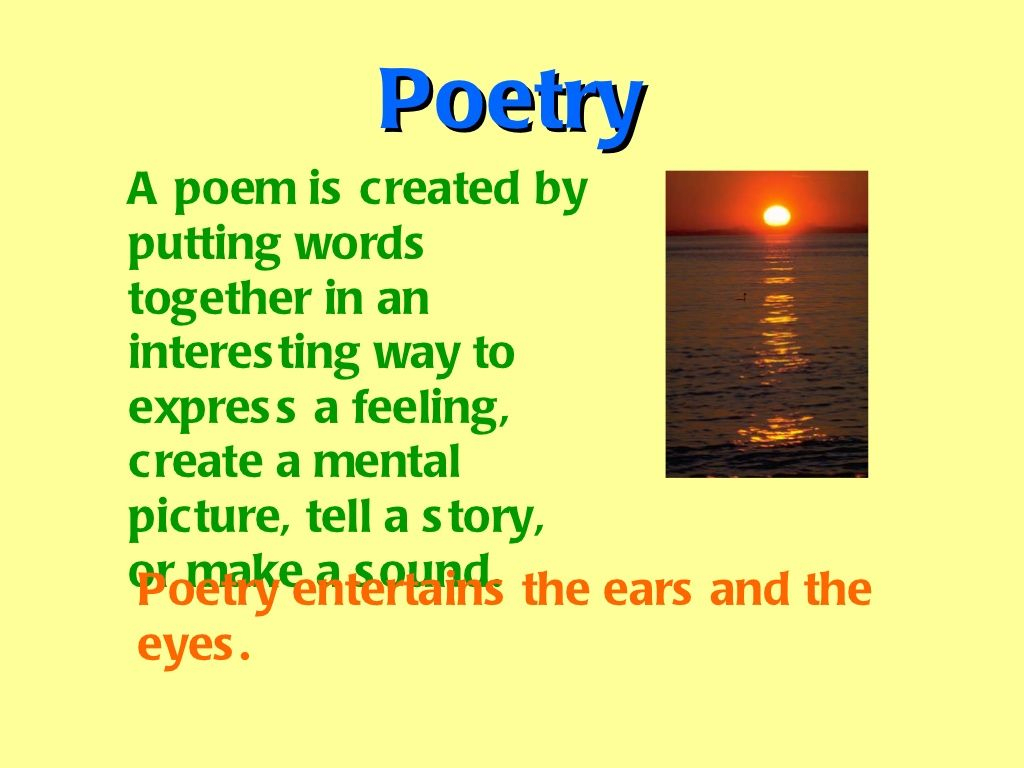 A Fun 4Th Grade Poetry Lesson. Students Should Be Encouraged