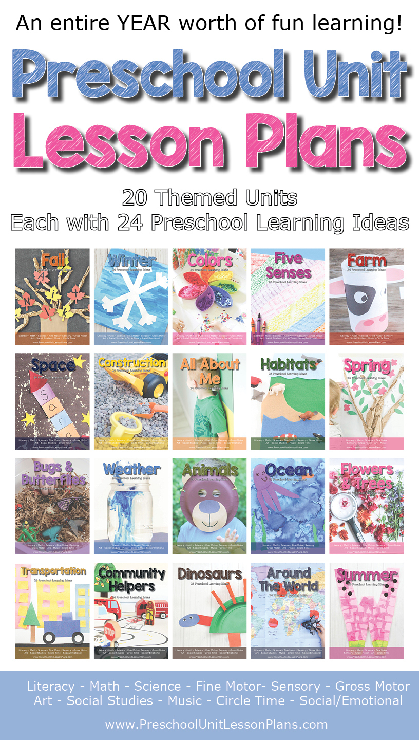 A Year Of Preschool Lesson Plans: 20 Themed Units! - Where