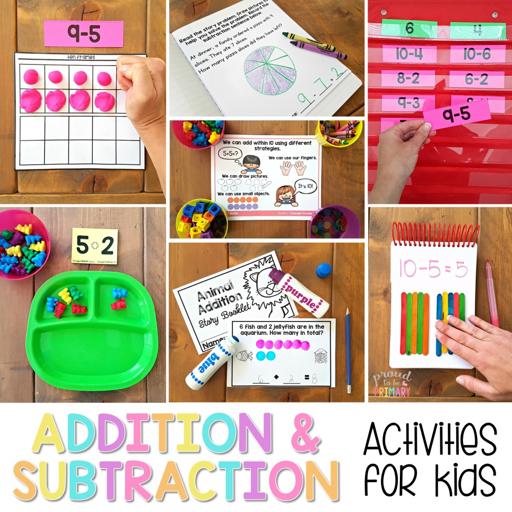 Addition And Subtraction Activities For Kids: Fundamental
