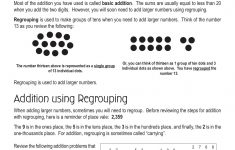 Regrouping Lesson Plans 2nd Grade