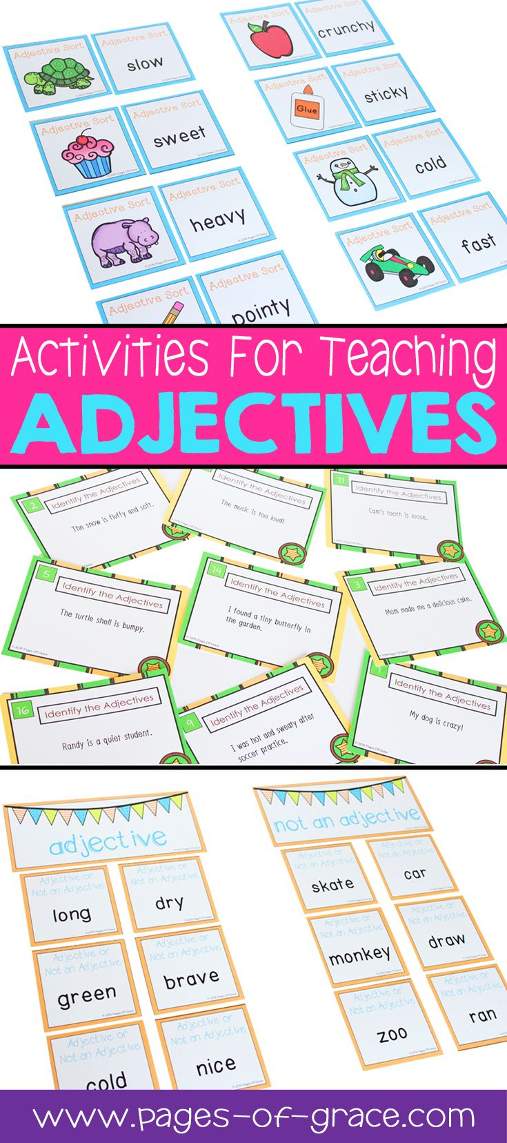 Adjectives Unit (1St-2Nd Grade) | Teaching Adjectives
