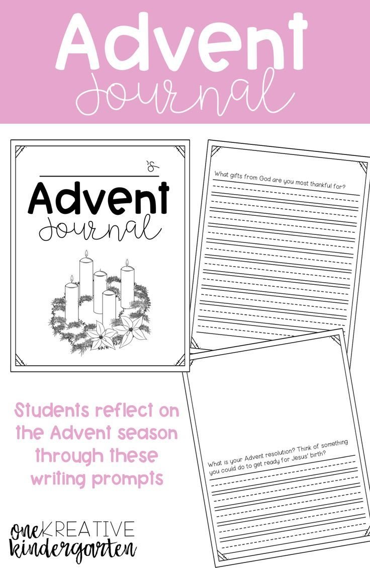 Advent Journal | Kindergarten Lessons, Kindergarten Writing