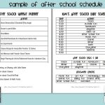 After School Weekly Planner | After School Schedule, Lesson