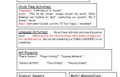 All About Me And Family Preschool Lesson Plans