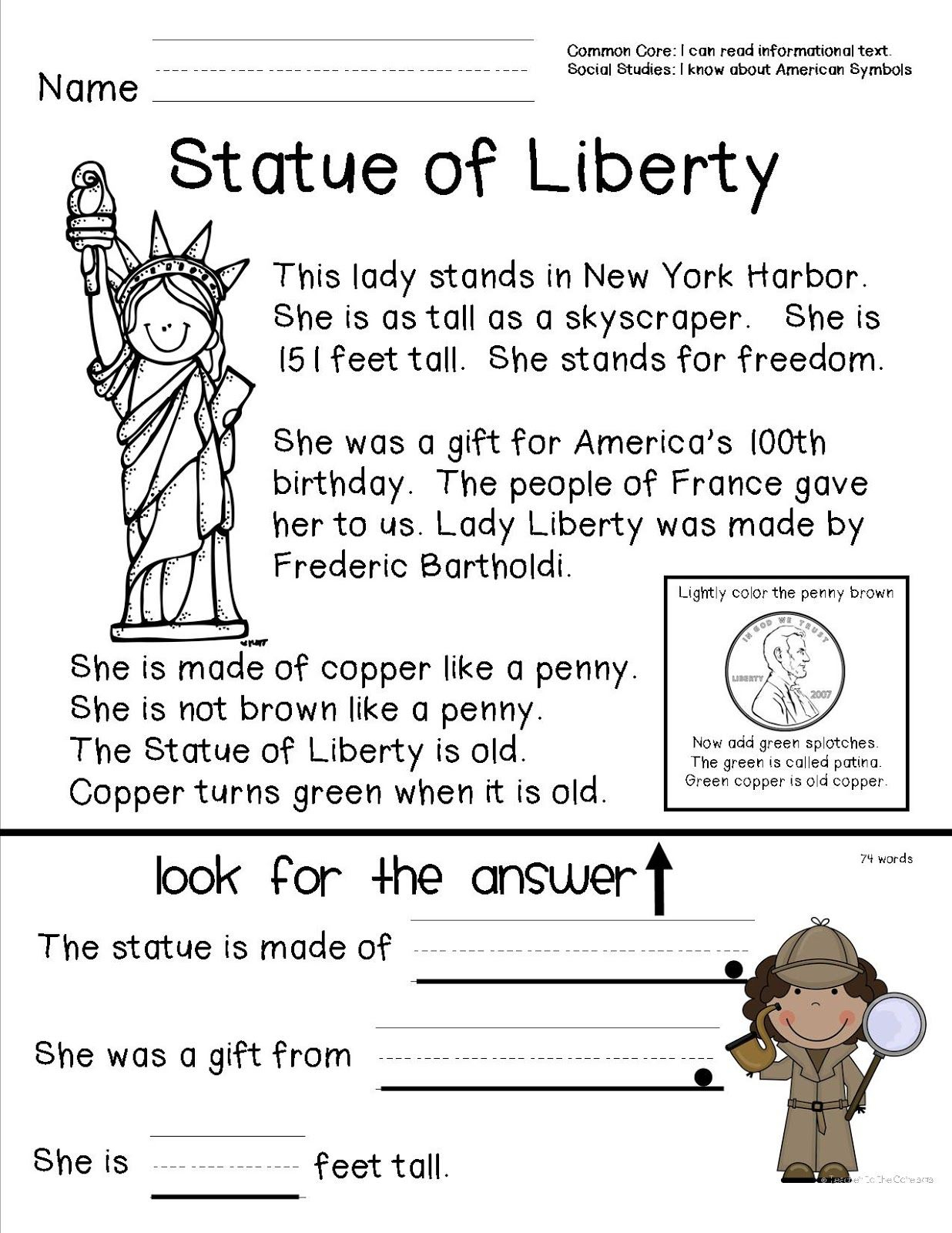 American Symbols | Social Studies Worksheets, Homeschool