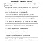 And, Or, And But Compound Sentences Worksheet | Compound