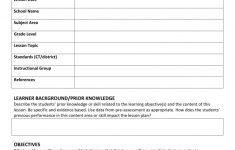 How To Write A Lesson Plan Template