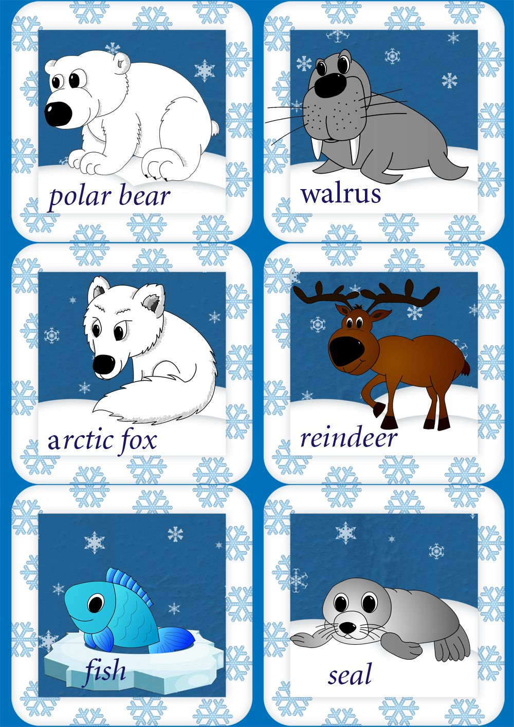 Arctic Animals Songs Rhymes And Worksheets To Use With The