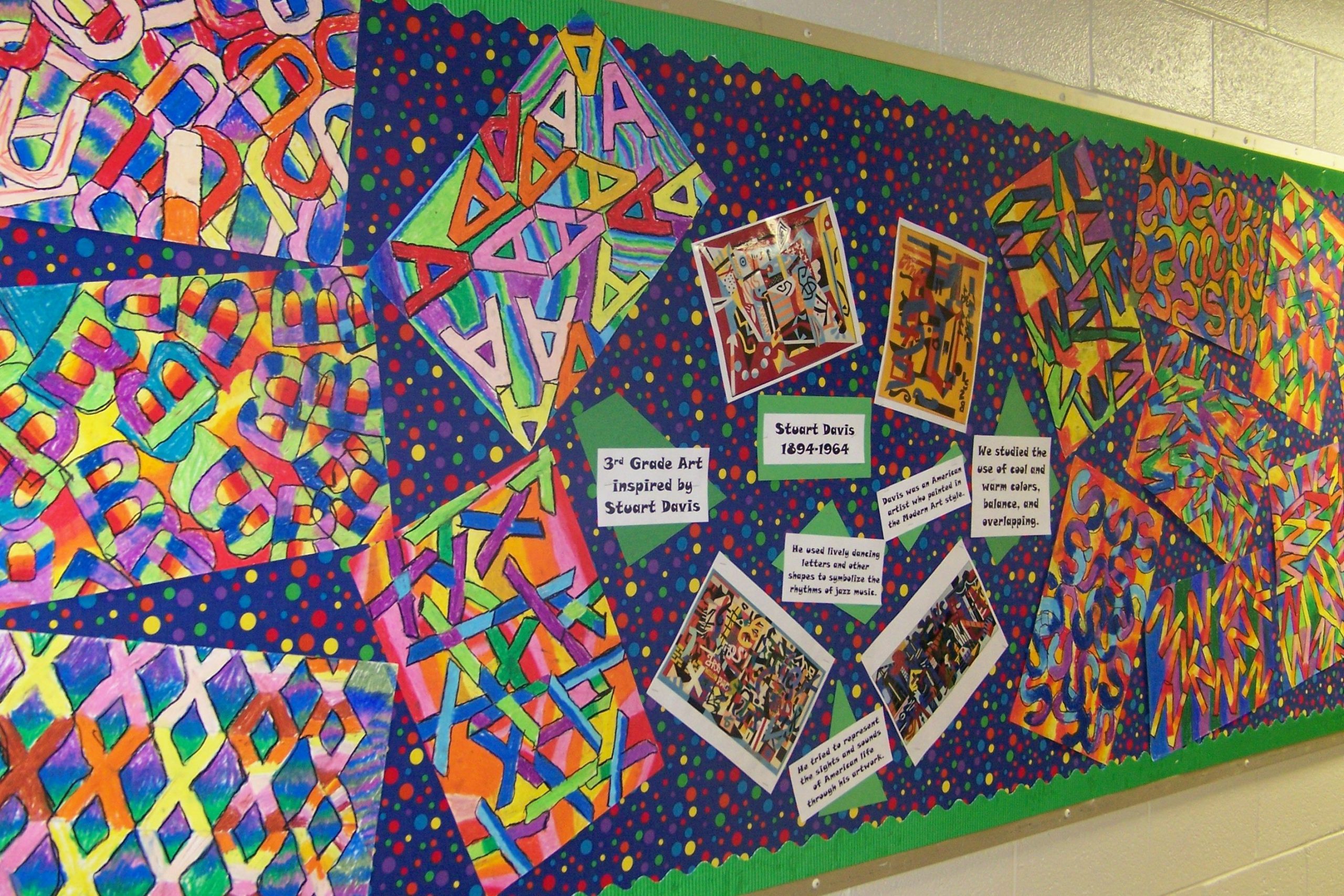 Art Inspiredstuart Davis | Elementary Art, 3Rd Grade Art