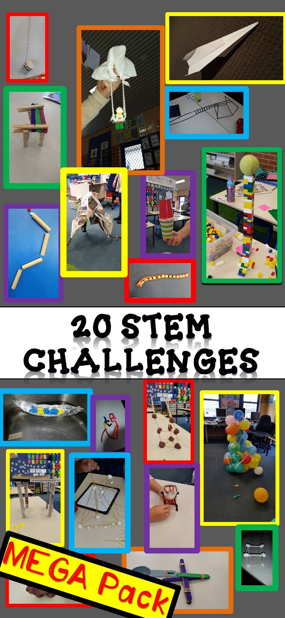 At Home Learning Stem (20 Challenges) Distance Learning