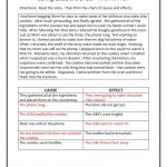 Baking Cause And Effect   Worksheets, Lesson Plans